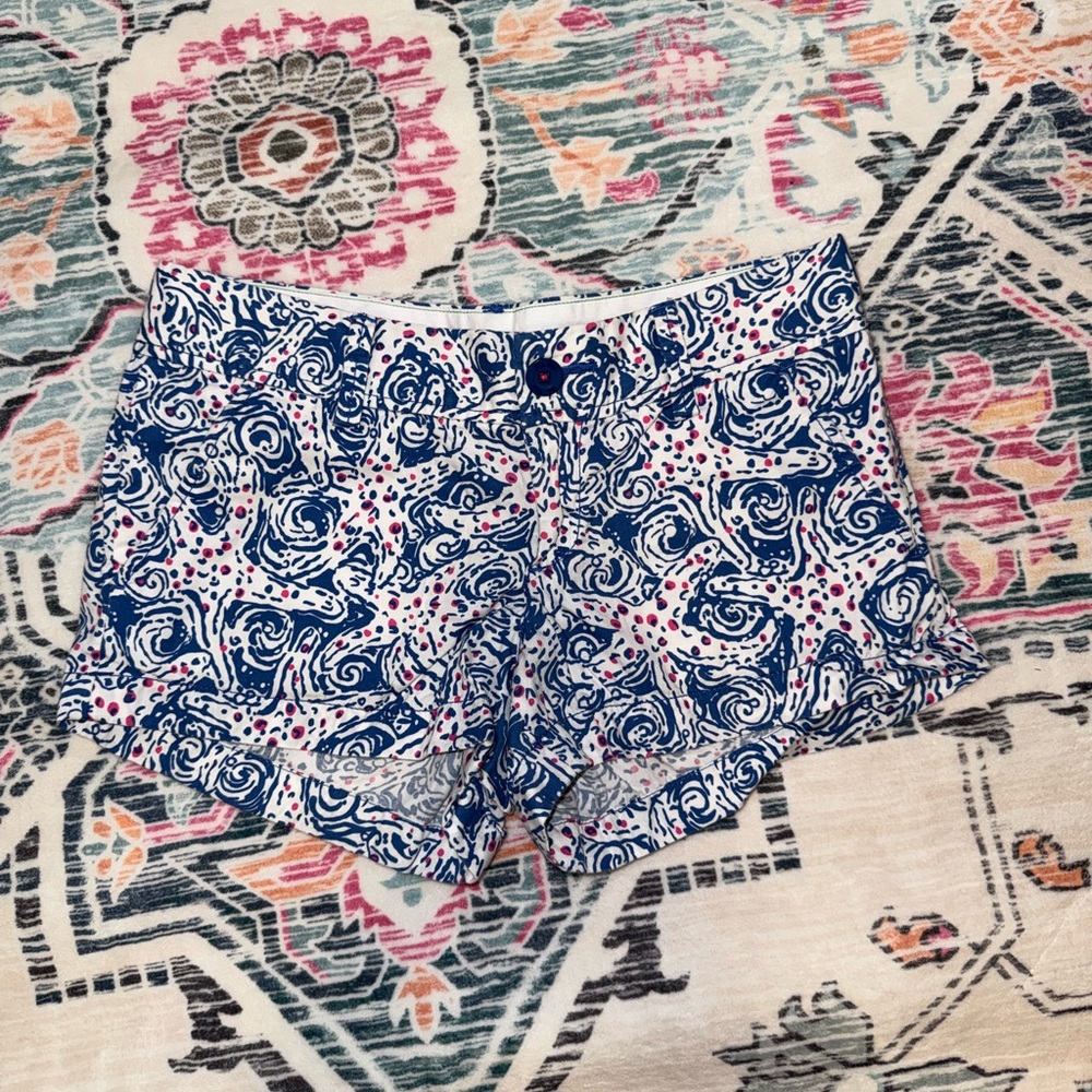 Lilly Pulitzer indigo starfish blue Walsh shorts - size 2